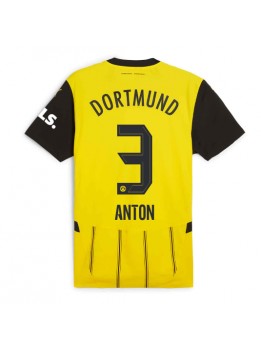 Borussia Dortmund Waldemar Anton #3 Domaci Dres 2024-25 Kratak Rukavima